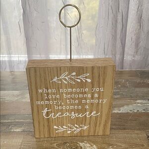 Hobby Lobby Natural Brown Memory Photo Frame